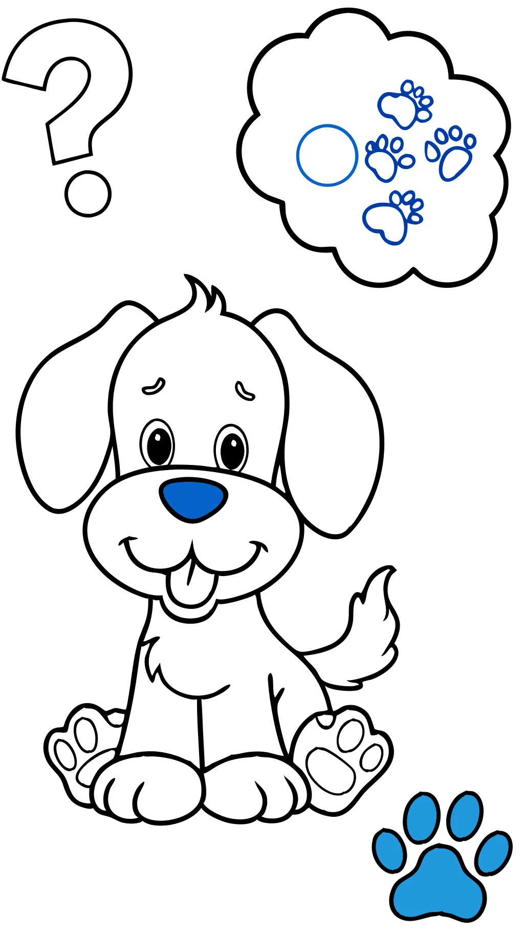 blues clues coloring page